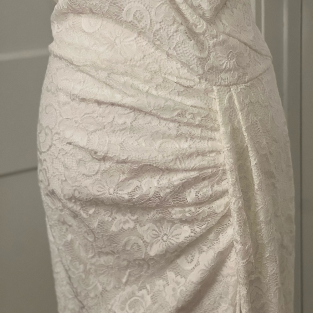 Gifted to Joss 🥰 Elegant One-Shoulder White Gown - Picture 5 of 16